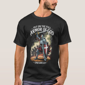 T-shirt Armure de Dieu Guerrier Chrétien Citation Biblique