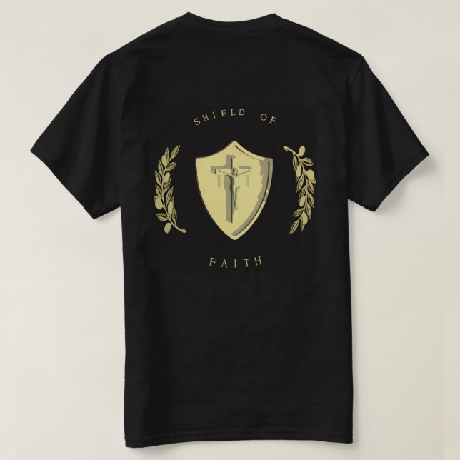 T-shirt Armure d'un DIEU - bouclier de la foi (Design dos)