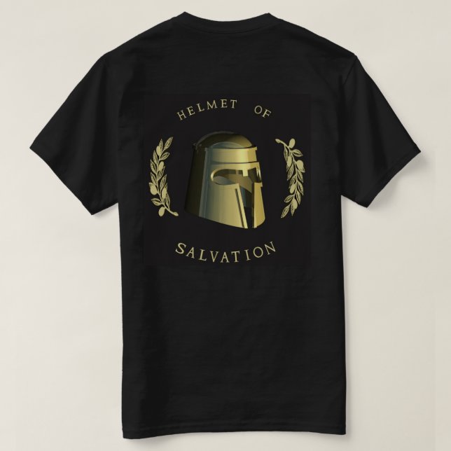 T-shirt Armure d'un DIEU - casque de salut (Design dos)
