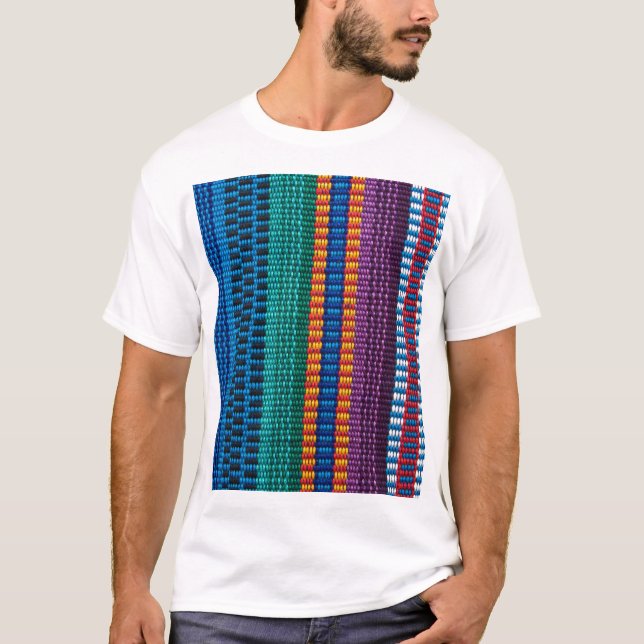 T-shirt Armure traditionnelle de tissu du Guatemala (Devant)