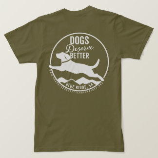 T - Shirt Army Green White Logo