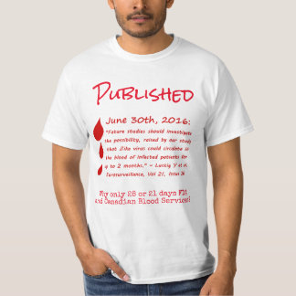 T-shirt ARN Viral Zika dans les mois sanguins Chemise par 