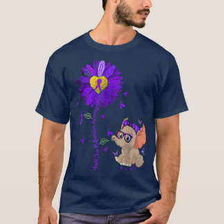 T-shirt Arnold Chiari Malformation Awareness Sunflower Ele