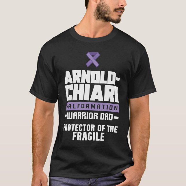 T-shirt Arnold Chiari Malformation Warrior Protector Aware (Devant)