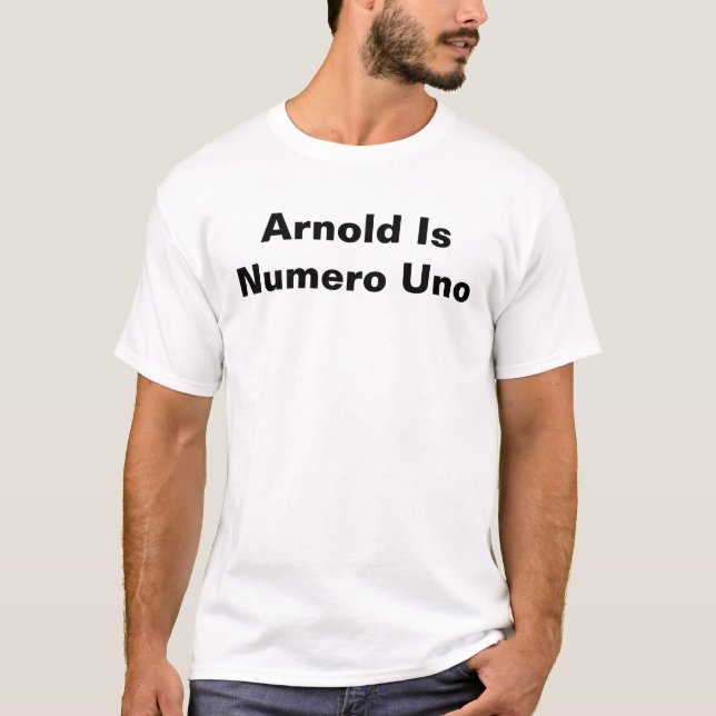 T-shirt Arnold est l'ONU de Numero (Devant)