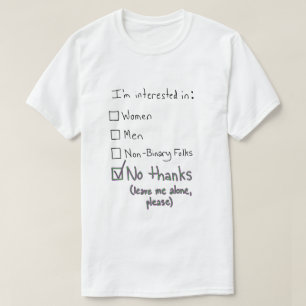 T-shirt Aroace "Non merci" Coche