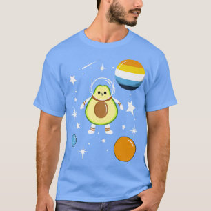 T-shirt Aroace Pride, astronaute de l'Avocado