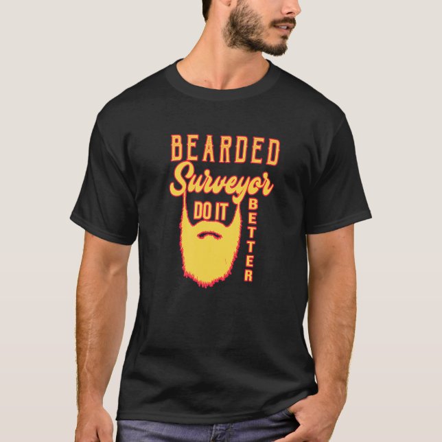 T-shirt Arpenteur cheventé Faites-le mieux Profession carr (Devant)
