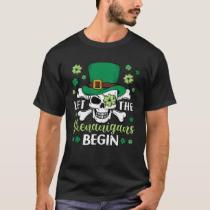 T-shirt Arr ish Pirate Skull Laisser Les Shenanigans Comme
