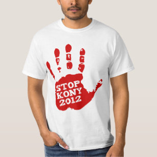 T-shirt Arrêt 2012 de Kony Handprint Joseph Kony