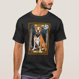 T-shirt Arrêt Pit Bull Halloween Tarot Card