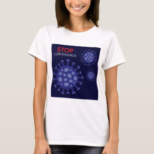T-shirt Arrêter Corona Virus campagne de propagation