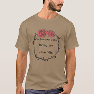 T-shirt arrêter d'aimer les vêtements cool pour aimer la f