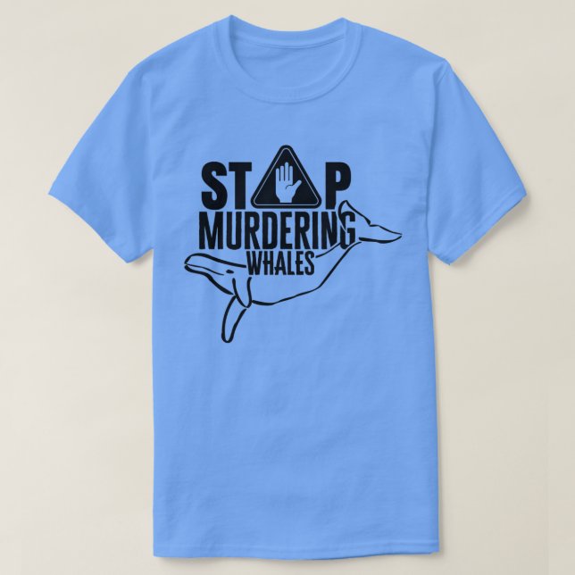 T-shirt Arrêter de tuer les baleines 1 (Design devant)