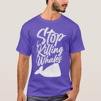 T-shirt Arrêter de tuer les baleines 2