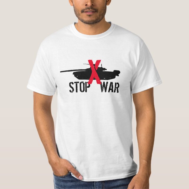 T-shirt Arrêter la guerre (Devant)