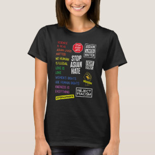 T-shirt Arrêter la haine asiatique