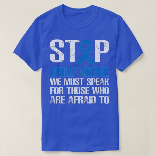 T-shirt Arrêter la prévention de la maltraitance des enfan (Design devant)