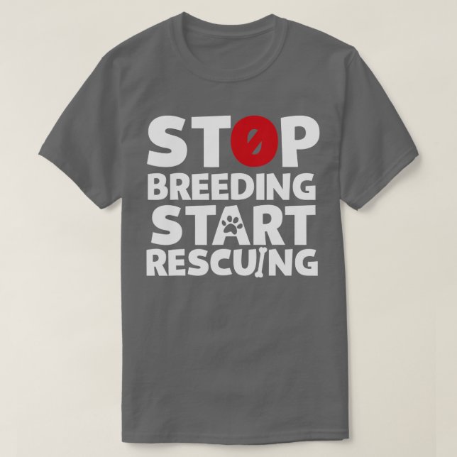 T-shirt Arrêter la reproduction Commencer à Secourir pour  (Design devant)