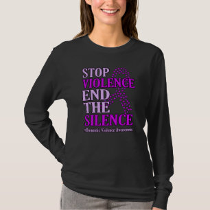 T-shirt Arrêter la violence et soutenir la violence domes