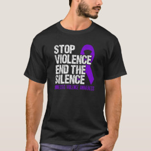 T-shirt Arrêter la violence mettre fin au silence violence