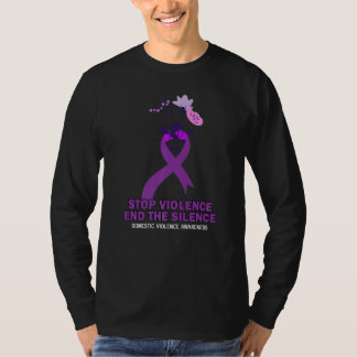 T-shirt Arrêter la violence mettre fin au silence Violence