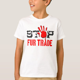 T-shirt Arrêter le commerce de la fourrure