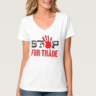 T-shirt Arrêter le commerce de la fourrure