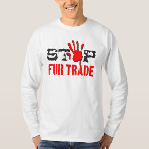 T-shirt Arrêter le commerce de la fourrure