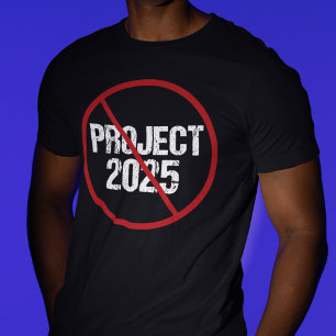 T-shirt Arrêter le projet politique anti-Trump 2025