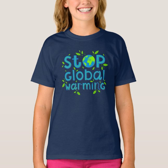 T-shirt Arrêter le Réchauffement climatique (Devant)