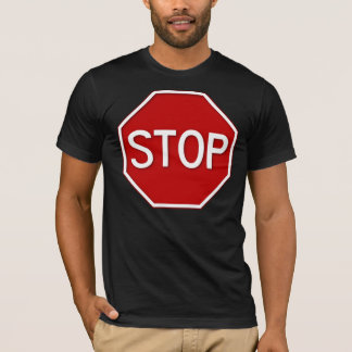 T-shirt Arrêter le signe