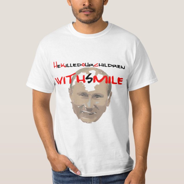T-shirt Arrêter l'invasion russe de l'Ukraine (Devant)