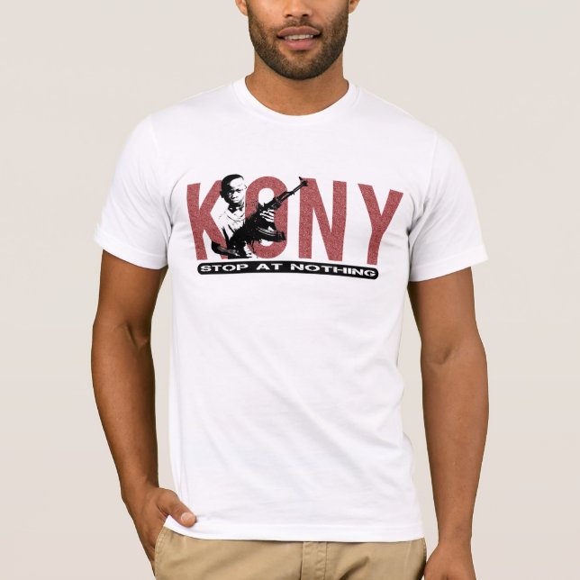 T-shirt Arrêtez à rien ! Armée d'enfant de Kony (Devant)