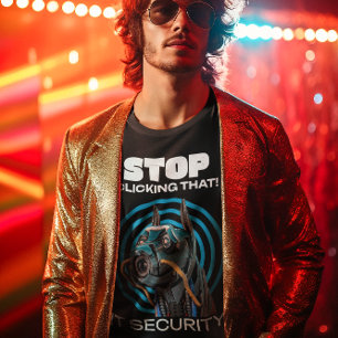 T-shirt Arrêtez de cliquer sur cela Humour de sécurité inf