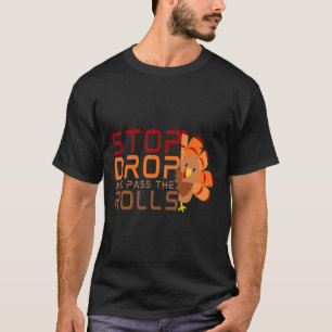 T-shirt Arrêtez De Déposer Et De Pirater Les Rouleaux Turq