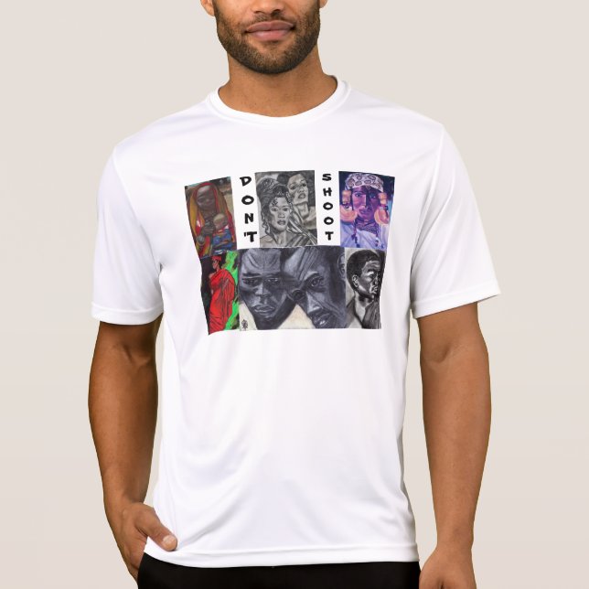 T-shirt ARRÊTEZ DE NE PAS TIRER SUR T. negro (Devant)