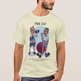 T-shirt Arrêtez de travailler avec des hommes amusants