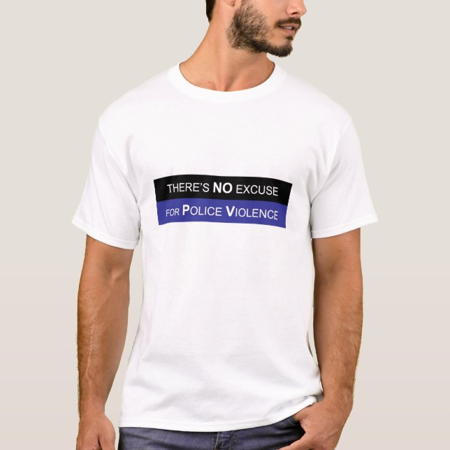 T-shirt Arrêtez la brutalité de police (Devant)