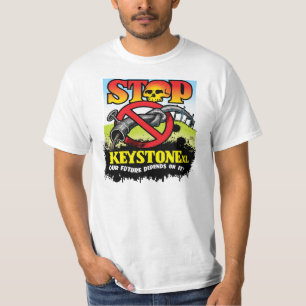 T-shirt Arrêtez la canalisation trapézoïdale