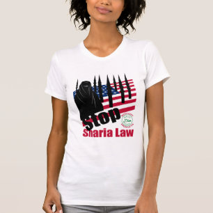 T-shirt ARRÊTEZ LA LOI de SHARIA (Etats-Unis)