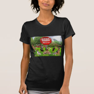 T-shirt Arrêtez l'abus animal