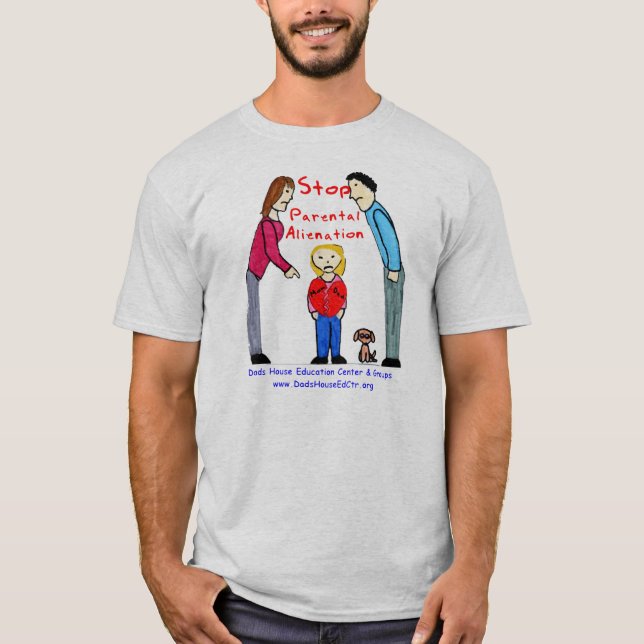 T-shirt Arrêtez l'aliénation parental (Devant)
