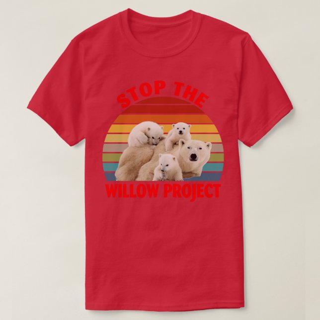 T-shirt Arrêtez le projet Willow (Design devant)