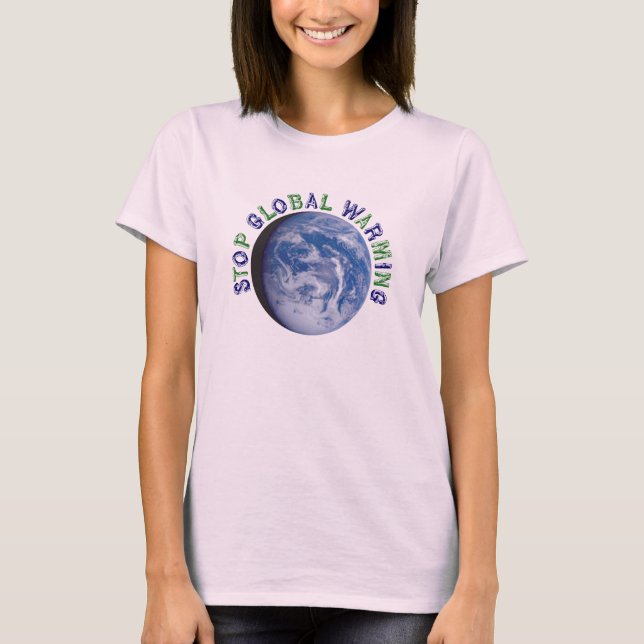 T-shirt Arrêtez le réchauffement climatique (Devant)