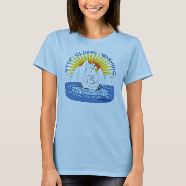 T-shirt Arrêtez le réchauffement climatique (Devant)