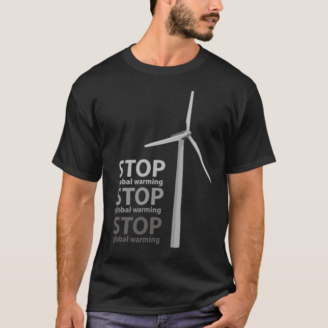 T-shirt arrêtez le réchauffement climatique (Devant)