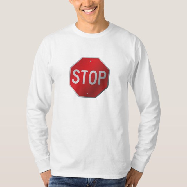 T-shirt Arrêtez le signe (Devant)