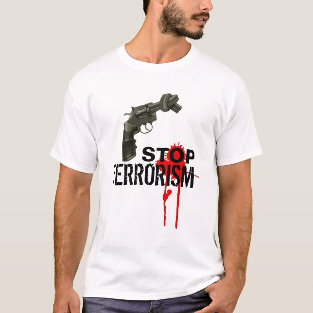 T-shirt Arrêtez le terrorisme (Devant)