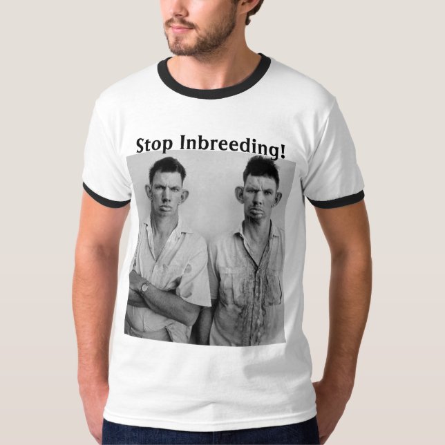 T-shirt Arrêtez l'endogamie ! (Devant)